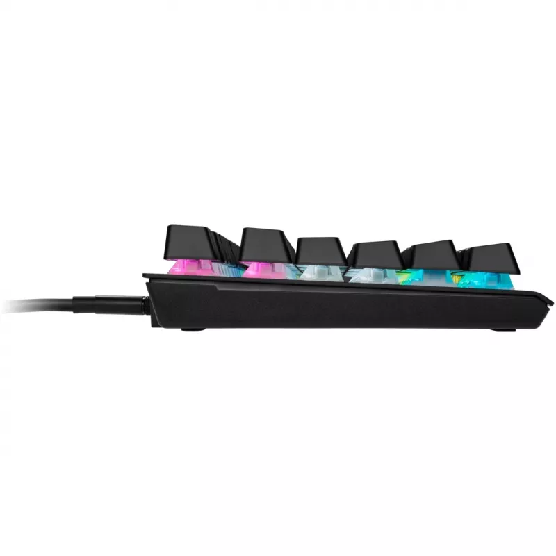 Corsair K60 PRO TKL optyczno-mechaniczna klawiatura gamingowa, przełączniki OPX, RGB, czarna