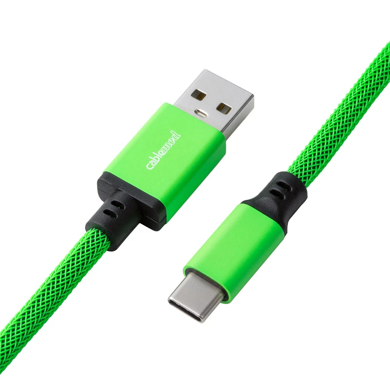 Kabel USB Cablemod CM-CKCA-CLG-KLG150KLG-R 1,5 m USB A USB C zielony (CM-CKCA-CLG-KLG150KLG-R)
