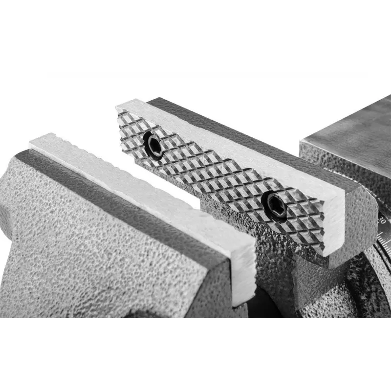 Obrotowe imadło ślusarskie NEO tools 100 mm 360° – imadło warsztatowe do prac ślusarskich, model 35-030