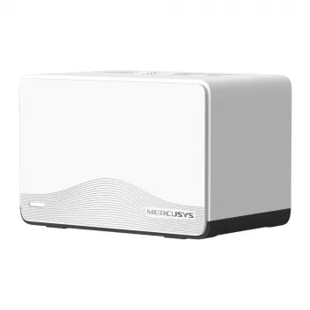 System mesh MERCUSYS Halo H27BE (3 szt.) Dwupasmowy 2,4/5 GHz Wi‑Fi 6, łącznie 3568 Mbps, 3 porty LAN, anteny wewnętrzne, biały
