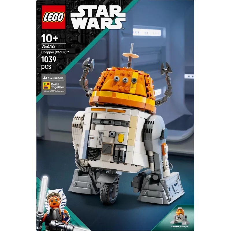 Zestaw konstrukcyjny LEGO Star Wars Chopper C1-10P Astromech Droid model 75416, 1039 elementów, wiek 10+, wysokość 220 mm