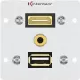 Gniazdo HDMI + USB A + 3,5 mm Kindermann 7444000547