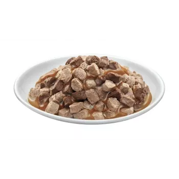 PREVITAL Megabox z karmą dla kota z jagnięciną, wołowiną, królikiem i kurczakiem w sosie - mokra karma dla kota - 24 x 100g