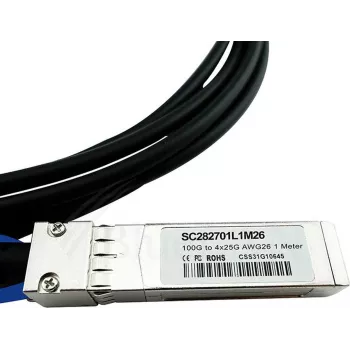 Kabel DAC CBO zgodny z Palo Alto Networks QSFP28 do 4×SFP28, 3 m