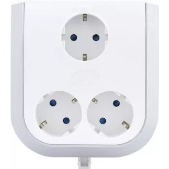 Gniazdko elektryczne REV 0020330112 szaro-białe