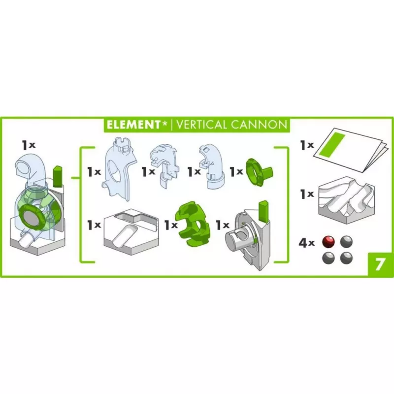 Ravensburger GraviTrax Element Działko Pionowe dodatek do toru (27465) dla systemów torów kulkowych