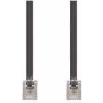 Kabel telefoniczny e+p T 11 3 m przezroczysty czarny