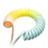 Ducky Premicord Cotton Candy Spiralny kabel, USB Type-C do Type-A - 1.8m