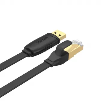 Kabel sieciowy UNITEK Y-SP02001B czarny 18 m