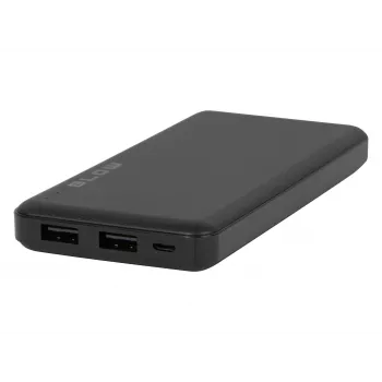 Przenośny powerbank BLOW PB10A 10000mAh bateria polimerowa, 2x wyjścia USB-A, 22,5W łącznie, wejście Micro‑USB, czarny