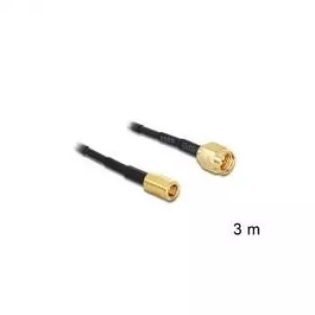Kabel koncentryczny DeLOCK 88647 RG-174 3 m SMA SMB Czarny