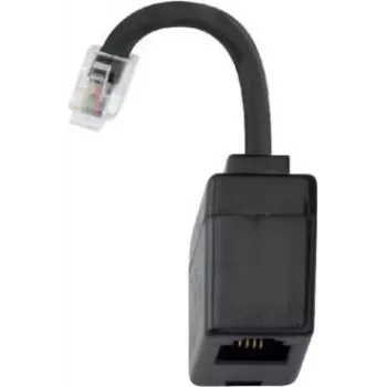 Hager EHZ001A adapter złącza kabla R12 RJ10 Czarny (EHZ001A)