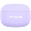 Słuchawki Canyon TWS-9 CNS-TWS9P – True Wireless – Bluetooth 5.4 – dokanałowe – 6h + 30h czasu pracy – etui ładujące USB-C – sterowanie dotykowe – liliowy
