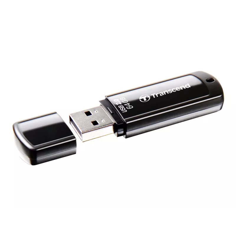 Pamięć USB Transcend JetFlash 350 64 GB, USB 2.0, czarna