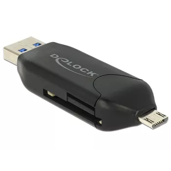Czytnik kart DeLOCK 91734 USB/Micro-USB Czarny