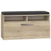 Zamknięty organizer na buty Top e Shop RIVA SZAFKA SONOMA — wykończenie dąb, 850×460 mm, płyta wiórowa 16 mm