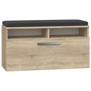 Zamknięty organizer na buty Top e Shop RIVA SZAFKA SONOMA — wykończenie dąb, 850×460 mm, płyta wiórowa 16 mm
