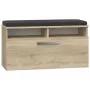 Zamknięty organizer na buty Top e Shop RIVA SZAFKA SONOMA — wykończenie dąb, 850×460 mm, płyta wiórowa 16 mm