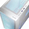 Obudowa PC LOGIC Dart Pro Midi ARGB biała — Midi Tower, ATX, 456×200×385 mm, maks. GPU 34 cm, wysokość chłodzenia CPU 155 mm, 3x120 mm przód + 1x120 mm tył, USB 3.0 x2, USB-C x1