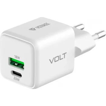 Ładowarka sieciowa USB C/A YENKEE YAC G38 20W 3A Power Delivery (USB‑C i USB‑A)