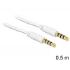 Kabel audio 3,5 mm DeLOCK 83439 0,5 m biały
