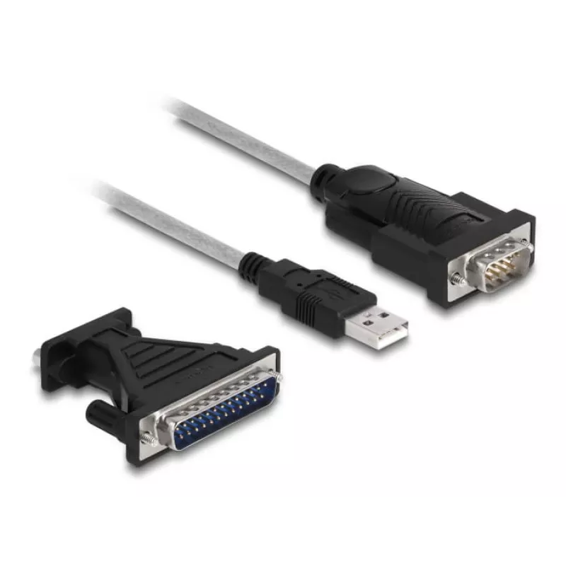 DeLOCK Adapter USB 2.0 Typ-A na szeregowy RS-232 D-Sub 9 + D-Sub 25