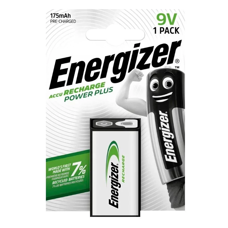 Energizer NiMH Rechargeable 9V PP3 bateria 175mAh pojedyncze opakowanie
