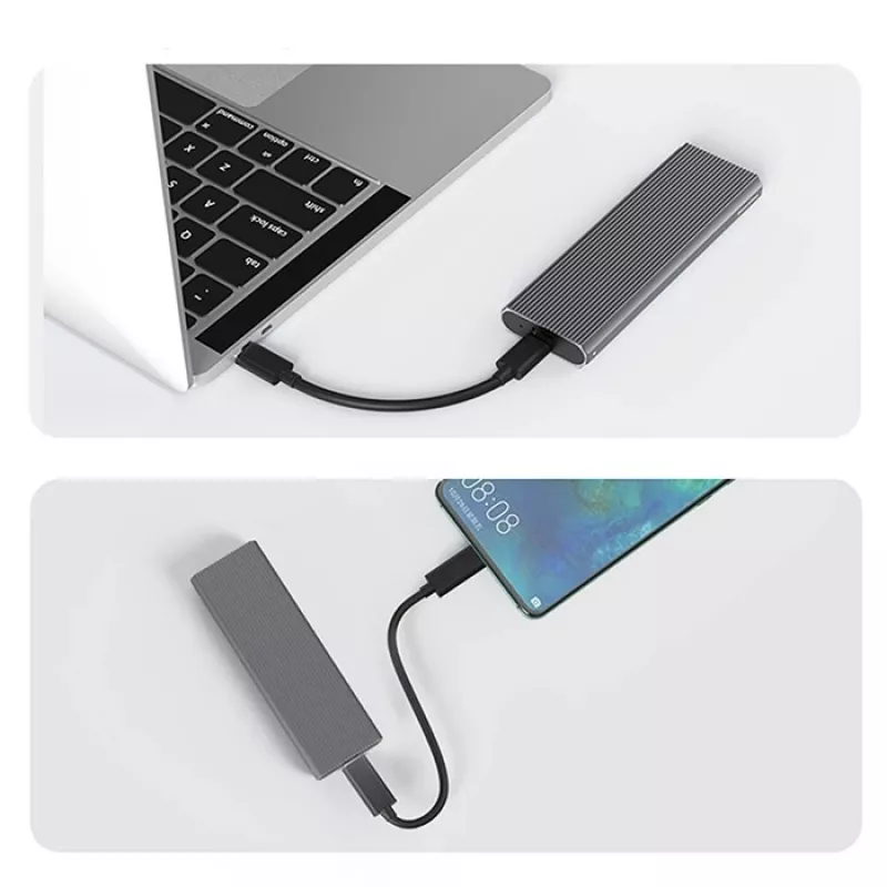 Obudowa M.2 NVMe SSD QOLTEC 52630 — USB 3.1 Gen2 10Gb/s, dla dysków M.2 NVMe