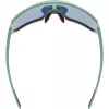 Multi-sport glasses UVEX sportstyle 235 — Unisex, semi-rimless frame, zielony/czerwony