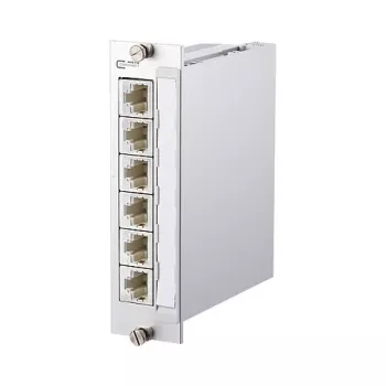 METZ CONNECT BTR E-DAT C6A 6x8 natynkowa tablica rozdzielcza - wejście modułowe - aluminium anodowane - 6 portów (130857C-E)