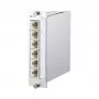 METZ CONNECT BTR E-DAT C6A 6x8 natynkowa tablica rozdzielcza - wejście modułowe - aluminium anodowane - 6 portów (130857C-E)