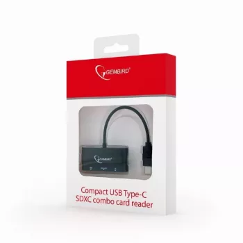 Czytnik kart USB-C SDXC/combo/czarny