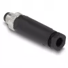 DeLOCK M8 Connector A-coded 3 pin male screw connection Czarny