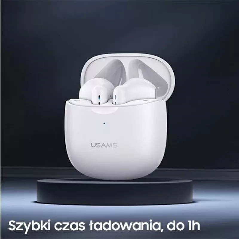USAMS Słuchawki Bluetooth 5.0 TWS IAseries bezprzewodowe czarny/black BHUIA01 (US-IA04)