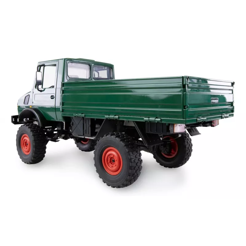 Zdalnie sterowany samochód Amewi Mercedes‑Benz Unimog w skali 1:12 4WD, zielony