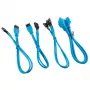 Corsair Premium Sleeved Frontpanel Kabel Verlängerungskit, blau