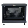Półka rack TECHLY 367652 organizer kabli z mocowaniem samoprzylepnym 3M, stal, 550×550×410 mm, czarny