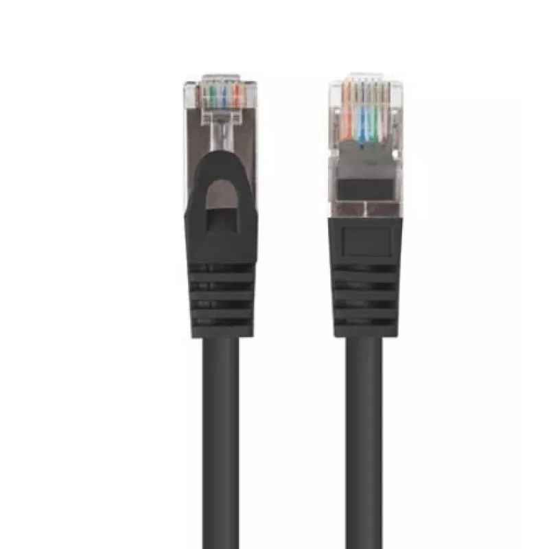 Kabel krosowy Lanberg Cat.6 F/UTP 0,5 m Czarny Fluke Passato Zestaw 10 sztuk (F/UTP, CAT6, 0,50m), Kabel sieciowy