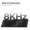 Mechaniczna klawiatura pełnowymiarowa Keychron V6 Ultra 8K — QWERTY, Bluetooth, RGB, Czarny