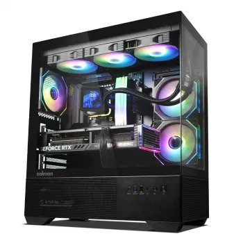 Obudowa PC CHRONIX V2 Mid Tower ARGB wentylator x3 czarna