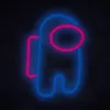 Dekoracyjne światło LED w stylu neonu MANTA SNL27BLT Style Neon Lights ASTRONAUT, blat stołowy, ścienny, akcent LED z wtyczką