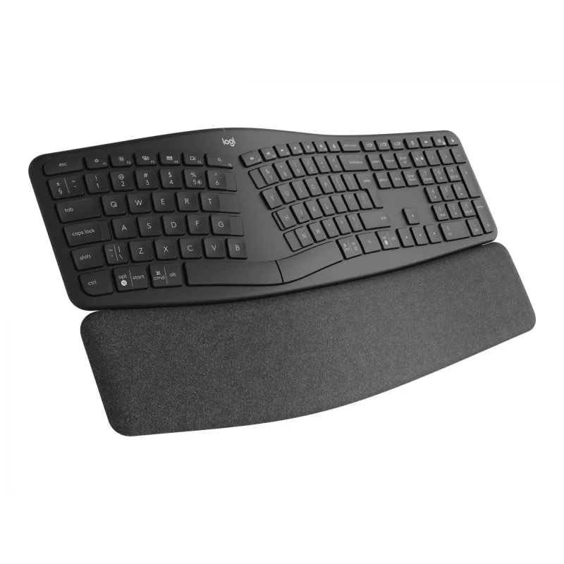 Klawiatura Logitech Ergo K860 dla firm RF Bezprzewodowa + Bluetooth szwajcarska grafit (920-010347)