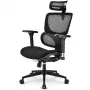 Fotel biurowy Sharkoon OfficePal C40 — czarny, ergonomiczny design, regulowana wysokość