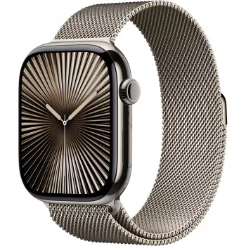 Apple Watch 10 46 mm GPS+4G Tytan Mediolan M/L natura/naturalny