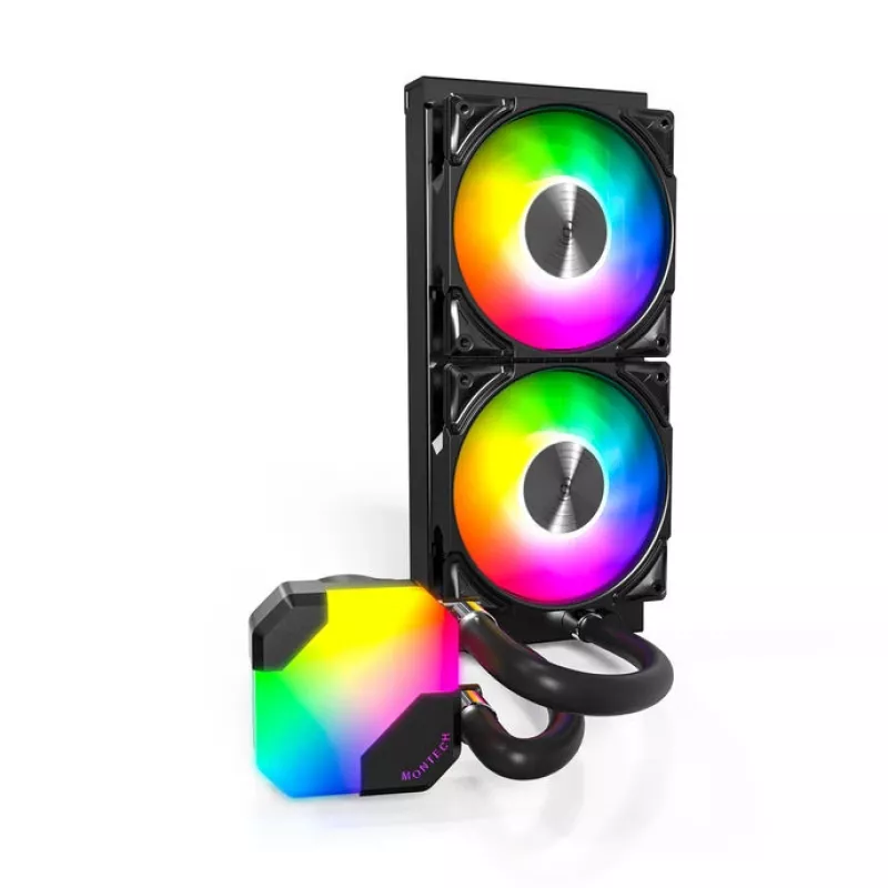 All-in-One chłodzenie cieczą CPU Montech Hyper Flow ARGB 240 mm, czarne