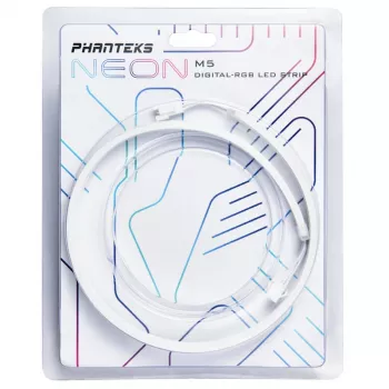 Taśma LED Phanteks PH-NELEDKT_M5_WT01 — uniwersalna 550 mm, 5 V, 5,7 W, czarna