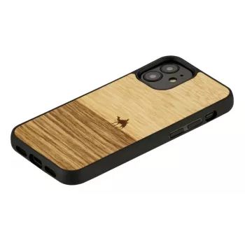 Etui ochronne Man and Wood do iPhone 12 mini — Terra Czarny