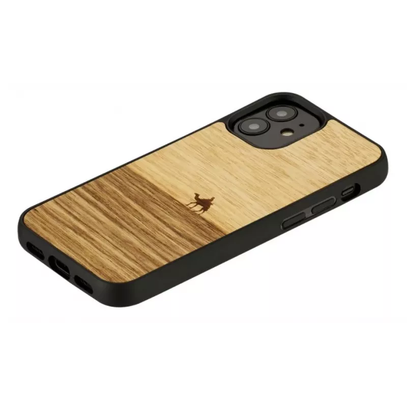 Etui ochronne Man and Wood do iPhone 12 mini — Terra Czarny