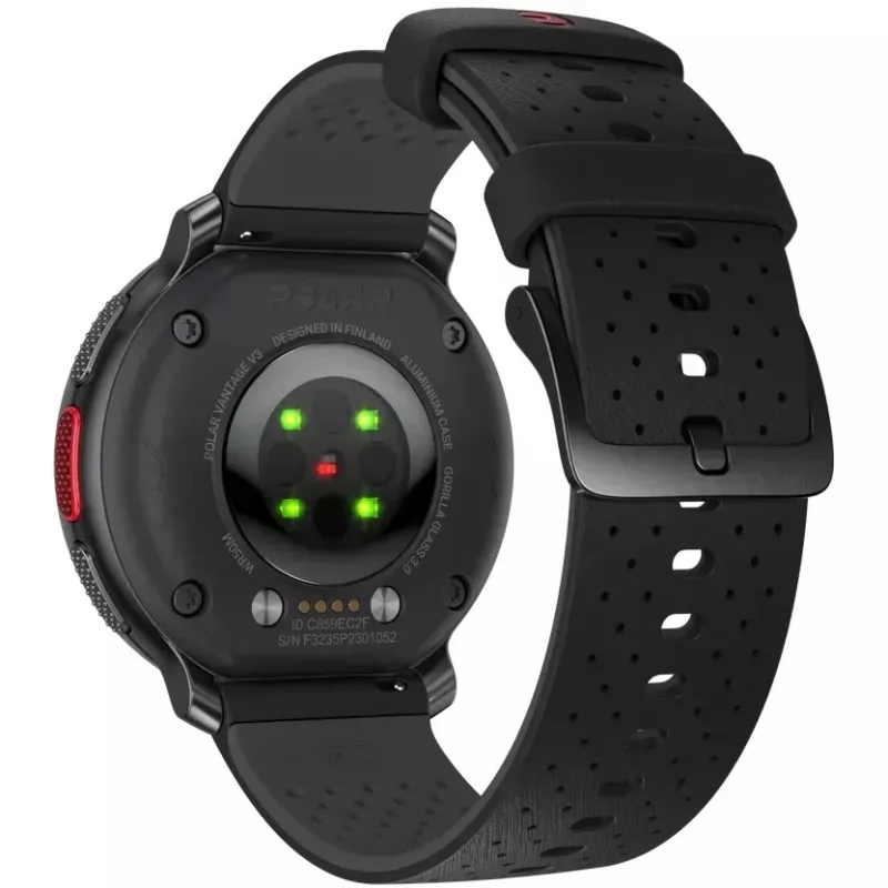 Polar Vantage V3 - Aluminium - Zegarek sportowy z paskiem - Silikon - Wyświetlacz 3,5 cm (1,39 cala) - 32 GB - Bluetooth - 57 g - Night Black (900108890)