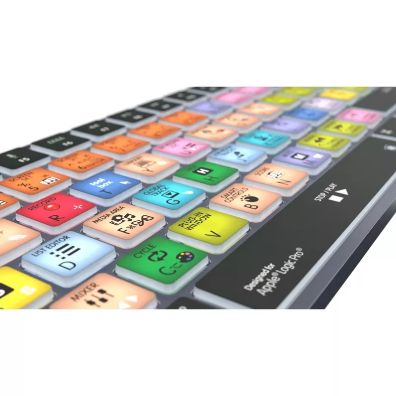 klawiatura LogicKeyboard Apple Logic Pro X2 Titan DE Mac — LKB-LOGXP2-TM-DE, układ niemiecki